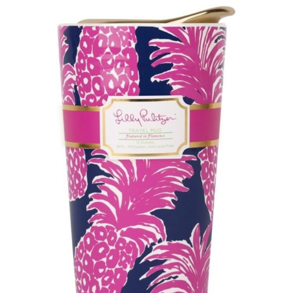 Lilly Pulitzer • Flamenco.Ceramic Travel Mug